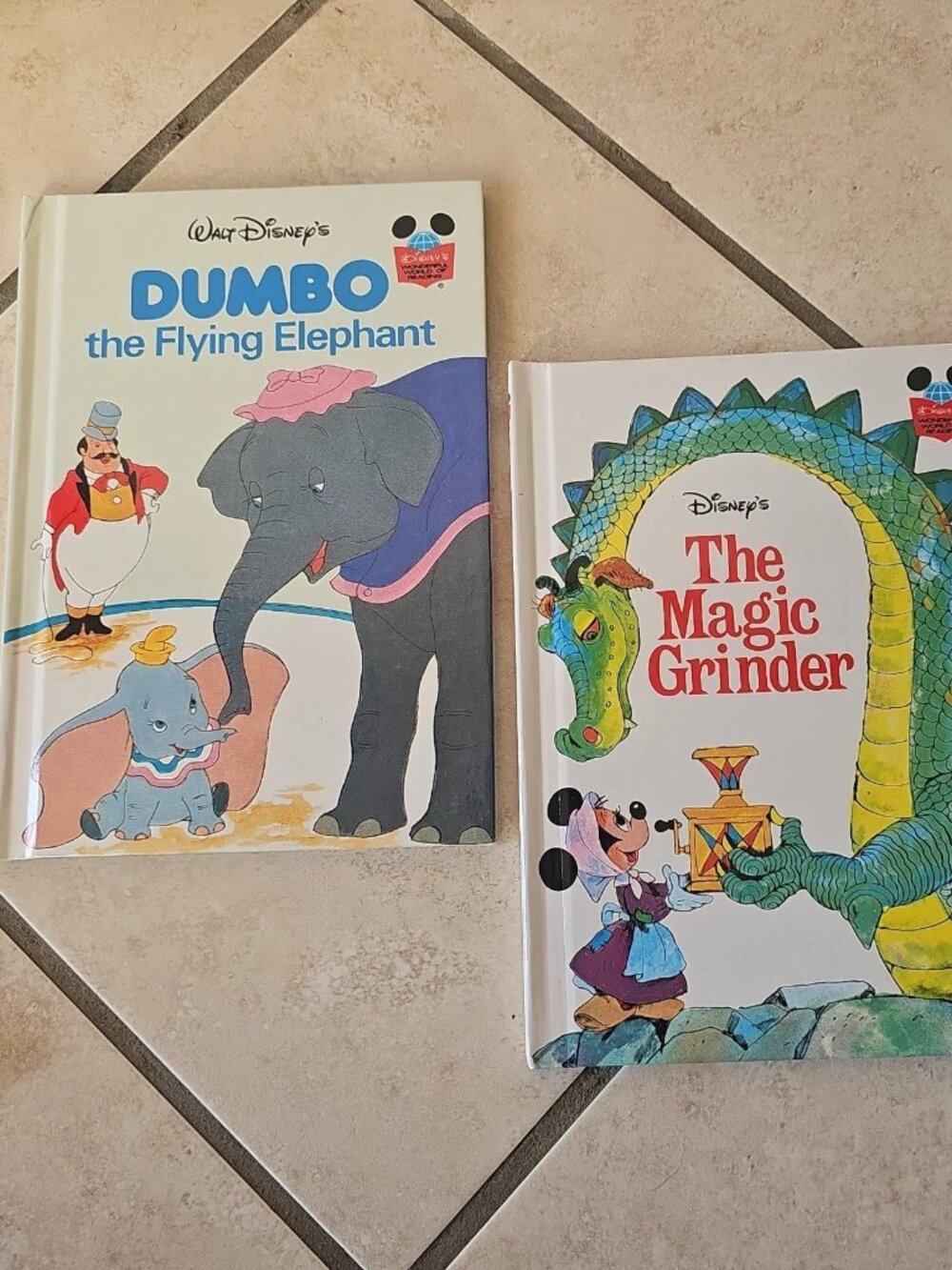 Dumbo The Flying Elephant/The Magic Grinder-Lot of 2-Hardback